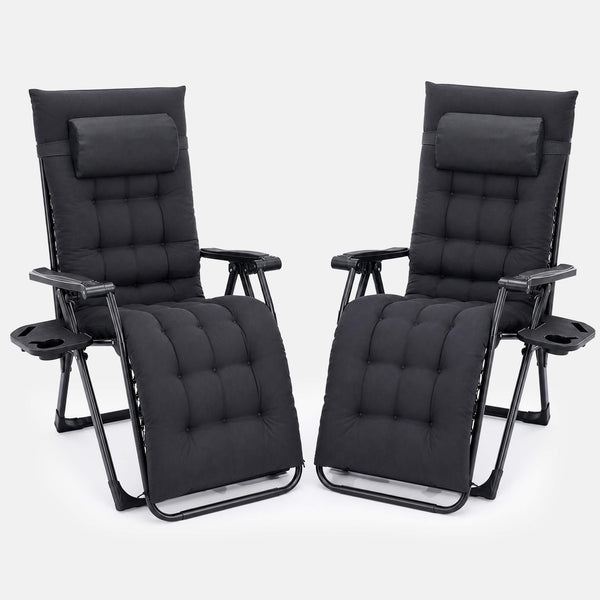Sweetcrispy Foldable Zero-Gravity Outdoor Lounge Chair for Beach/Patio