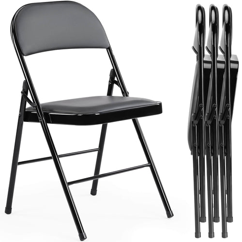 Sweetcrispy Leather Folding Chair for Events and Home Use