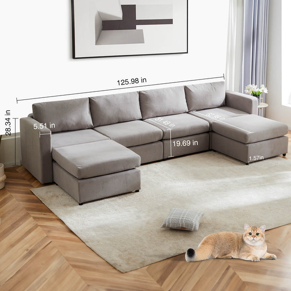 Sweetcrispy Convertible Combo Sofa Bed for Living Room