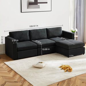 Sweetcrispy Convertible Combo Sofa Bed for Living Room
