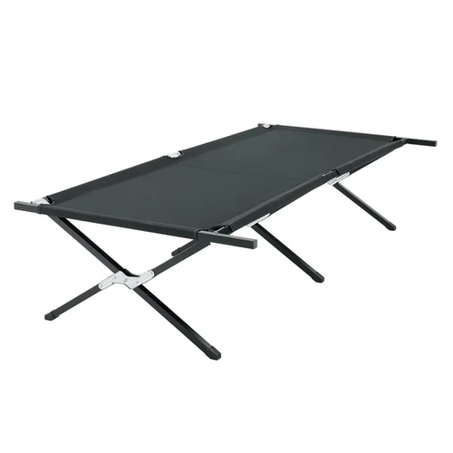 Sweetcrispy Folding Camping Cot for Adults, 73" x 36" Portable Folding Sleeping Cot, Khaki