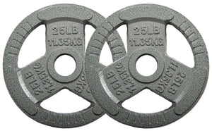 EDX 2-Inch Olympic Cast Iron Weight Plate ¨C Rust-Resistant, Grip-Friendly Design for Powerlifting, CrossFit, and Home Gym Training