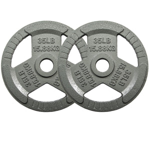 EDX 2-Inch Olympic Cast Iron Weight Plate ¨C Rust-Resistant, Grip-Friendly Design for Powerlifting, CrossFit, and Home Gym Training