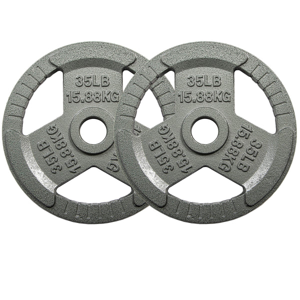 EDX 2-Inch Olympic Cast Iron Weight Plate ¨C Rust-Resistant, Grip-Friendly Design for Powerlifting, CrossFit, and Home Gym Training