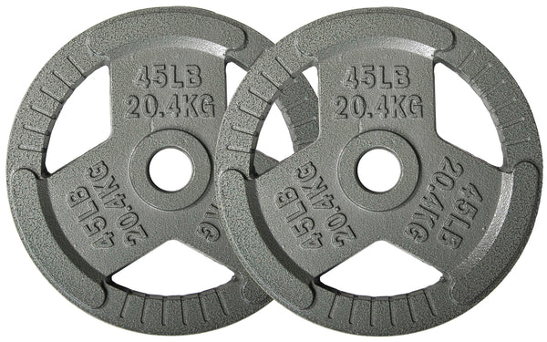 EDX 2-Inch Olympic Cast Iron Weight Plate ¨C Rust-Resistant, Grip-Friendly Design for Powerlifting, CrossFit, and Home Gym Training