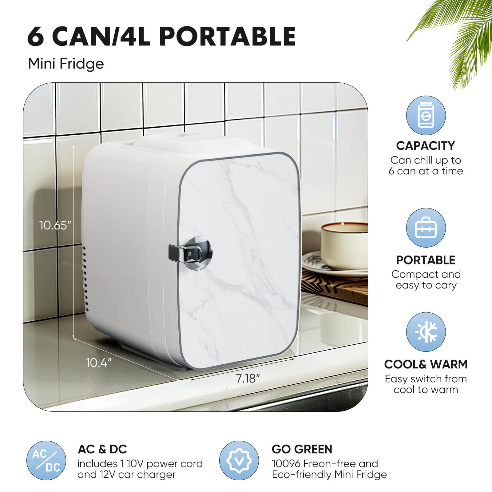 Sweetcrispy Mini Car Fridge Hot & Cold For Home