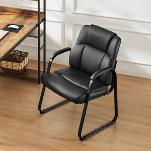 Sweetcrispy Reception Chair with Armrests for Meeting Rooms