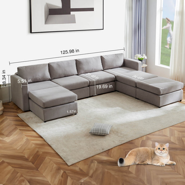 Sweetcrispy Convertible Combo Sofa Bed for Living Room