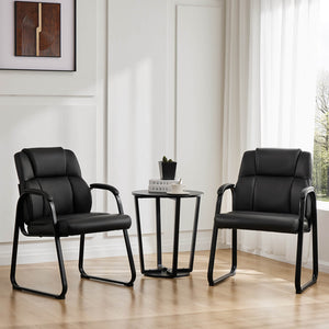 Sweetcrispy Reception Chair with Armrests for Meeting Rooms