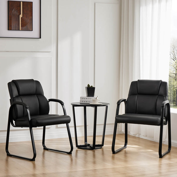 Sweetcrispy Reception Chair with Armrests for Meeting Rooms