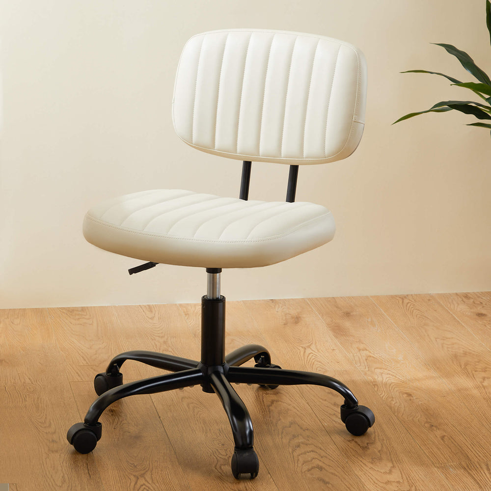 Sweetcrispy Computer Chair without Armrests Swivel for Study Room