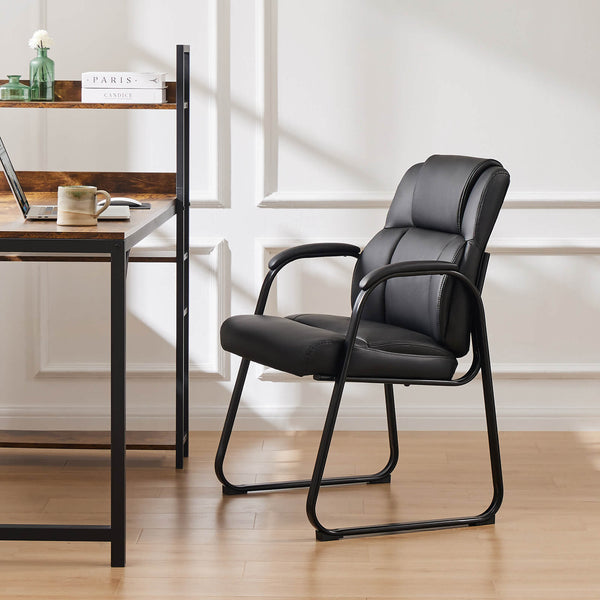 Sweetcrispy Reception Chair with Armrests for Meeting Rooms