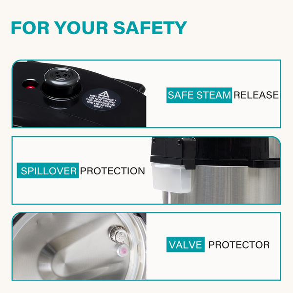 Sweetcrispy 12-in-1 Multi-Function Electric Pressure Cooker with Stainless Steel Exterior