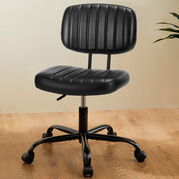Sweetcrispy Computer Chair without Armrests Swivel for Study Room
