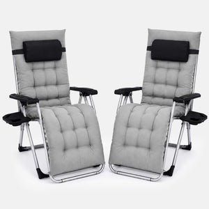 Sweetcrispy Foldable Zero-Gravity Outdoor Lounge Chair for Beach/Patio
