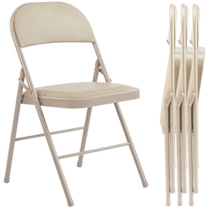 Sweetcrispy Leather Folding Chair for Events and Home Use