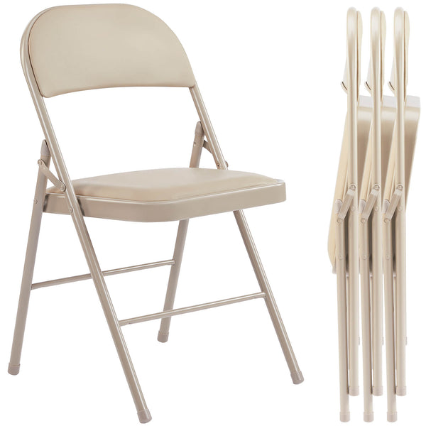 Sweetcrispy Leather Folding Chair for Events and Home Use