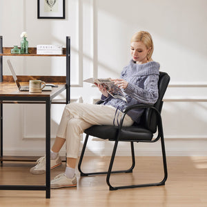 Sweetcrispy Reception Chair with Armrests for Meeting Rooms