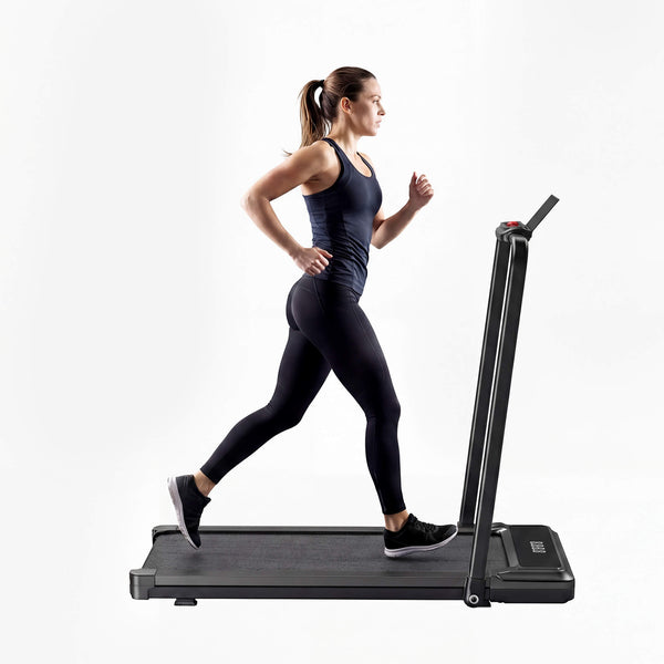 Sweetcrispy Portable Foldable Treadmill with Handrails