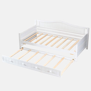 Sweetcrispy SpaceWise Twin Daybed with Trundle Bed for Small Apartments