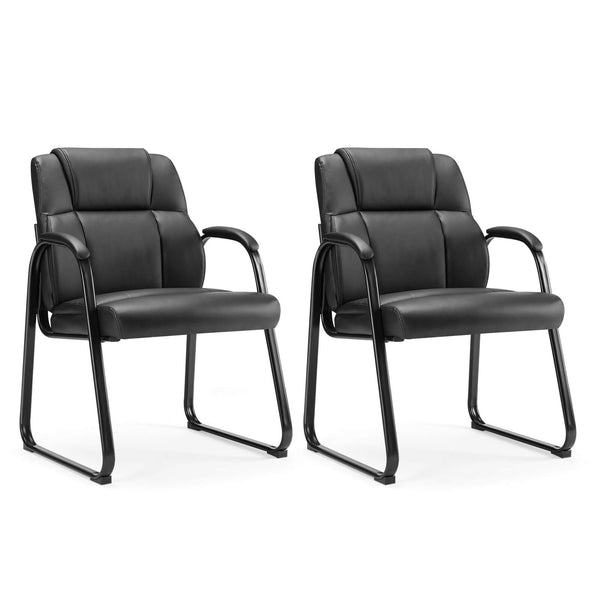 Sweetcrispy Reception Chair with Armrests for Meeting Rooms