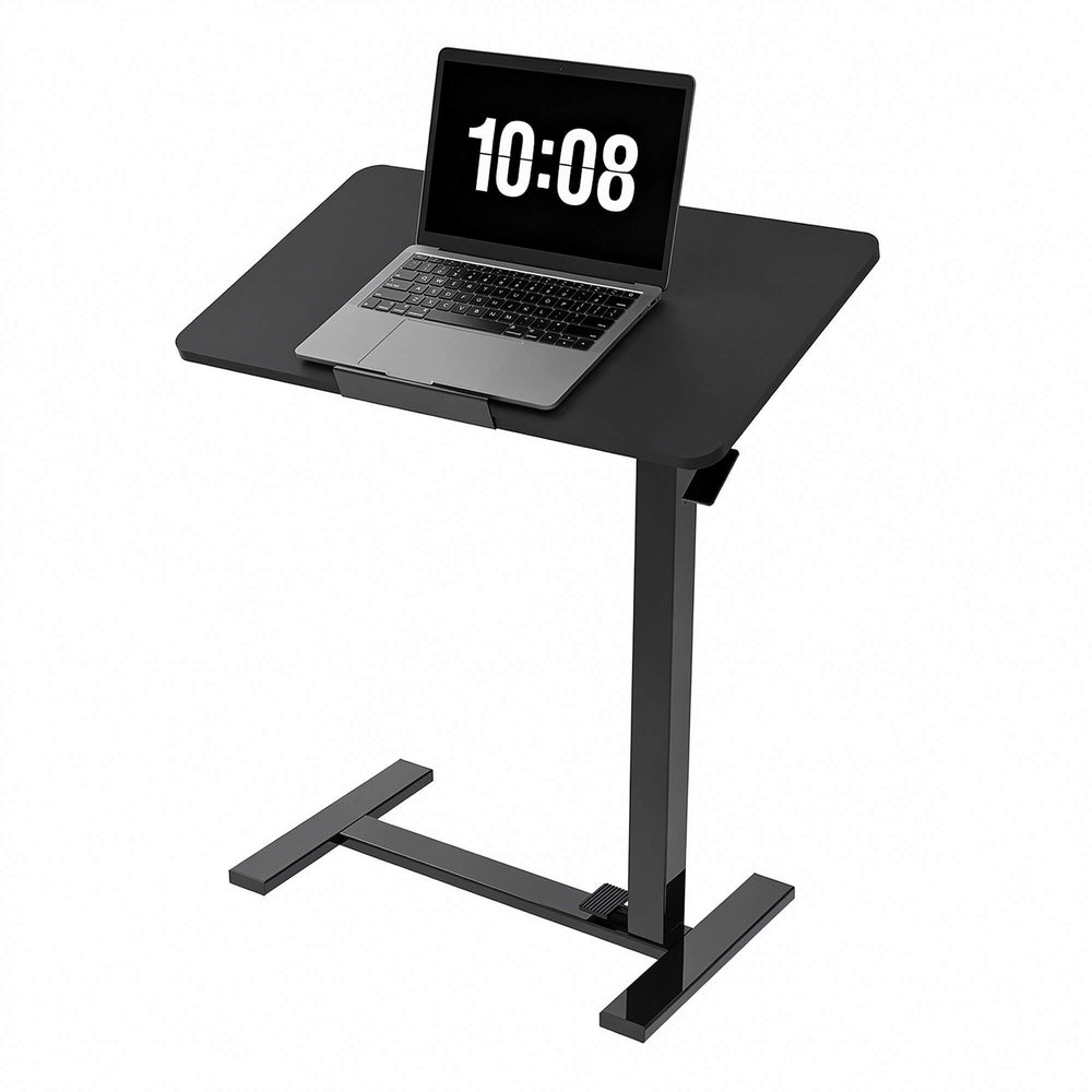Sweetcrispy Adjustable Standing Desk with Tilting Top, Ideal for Use Next to a Sofa or Bed