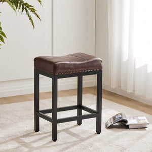 Sweetcrispy Saddle Bar Stool Soft Cushion for Dining Room