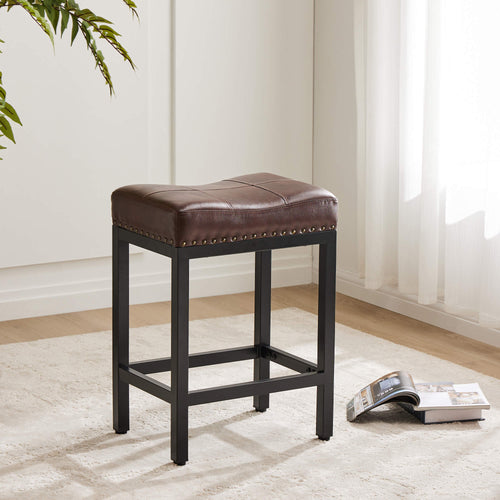 Sweetcrispy Saddle Bar Stool Soft Cushion for Dining Room