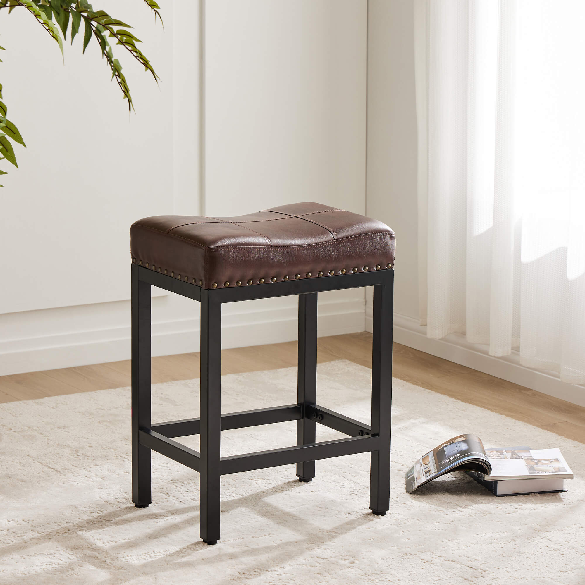 Sweetcrispy Saddle Bar Stool Soft Cushion for Dining Room from sweetcrispy