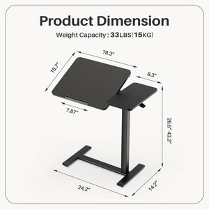 Sweetcrispy VersaTray Adjustable Multifunctional Side Table