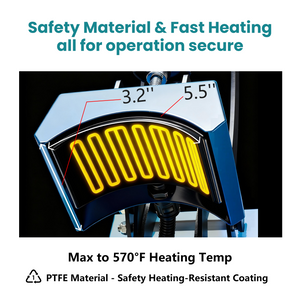 Sweetcrispy Hat Press Machine, 3.2“ × 5.5” for Heat Transfer