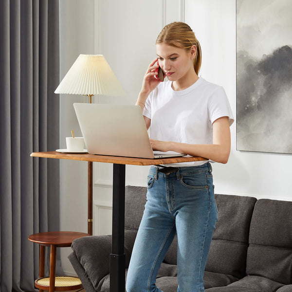 Sweetcrispy Adjustable Laptop Desk Bedside Table for Office