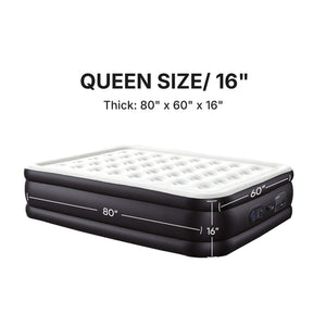 Sweetcrispy Portable Quick-Inflating Air Mattress for Outdoor