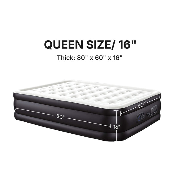 Sweetcrispy Portable Quick-Inflating Air Mattress for Outdoor