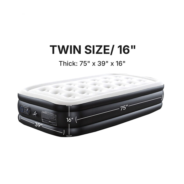 Sweetcrispy Portable Quick-Inflating Air Mattress for Outdoor