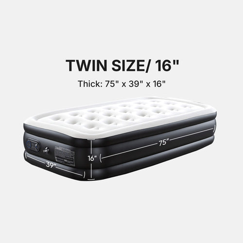 Sweetcrispy Portable Quick-Inflating Air Mattress for Outdoor
