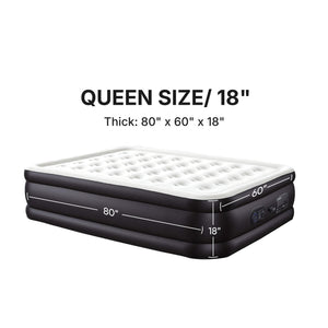 Sweetcrispy Portable Quick-Inflating Air Mattress for Outdoor