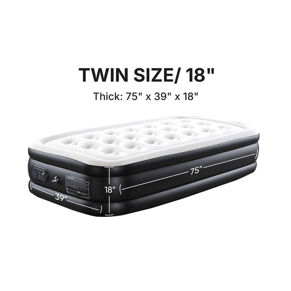 Sweetcrispy Portable Quick-Inflating Air Mattress for Outdoor
