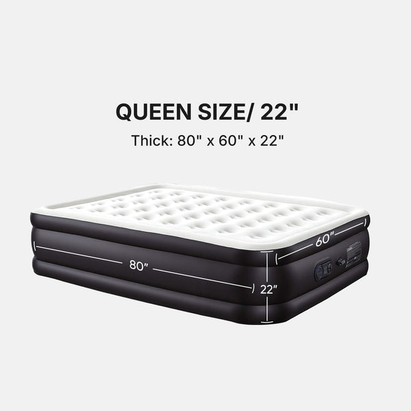 Sweetcrispy Portable Quick-Inflating Air Mattress for Outdoor