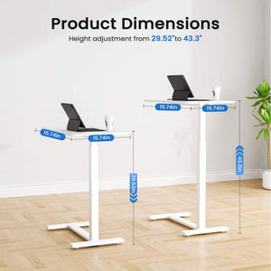 Sweetcrispy Removable Standing Table for Bedroom Office