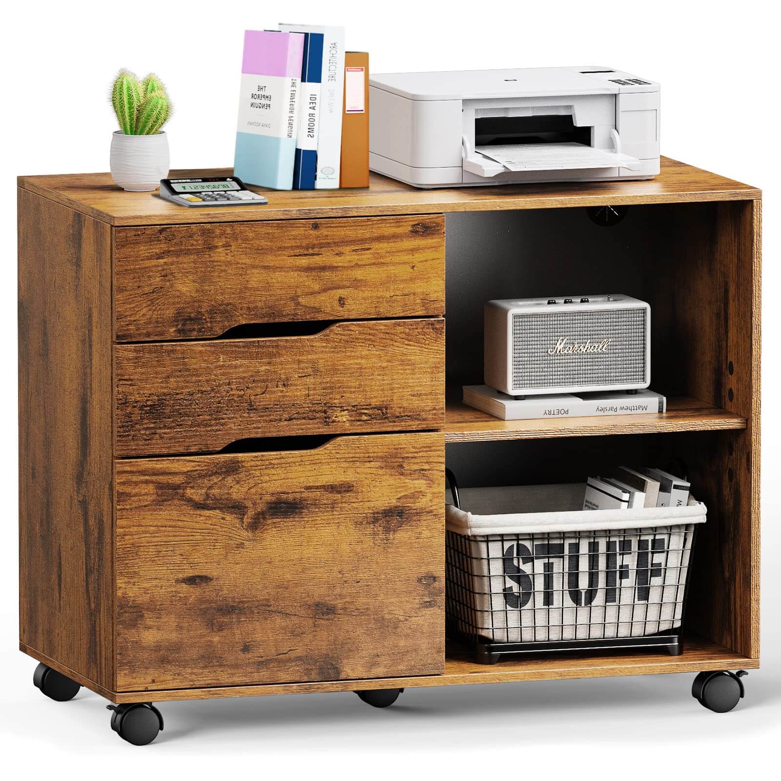 Sweetcrispy Filing Cabinet, 3 Drawer Rolling for Offices – sweetcrispy