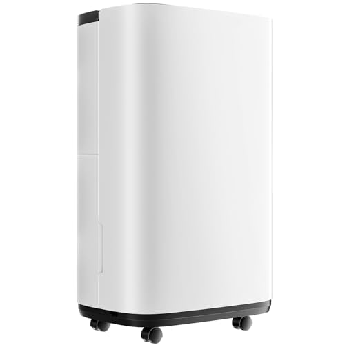 ZUNMOS Dehumidifier with Drain, Dehumidifying, for Home, Bedroom, Bathroom, White
