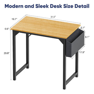Sweetcrispy Computer Desk with Organizer for Office Bedroom