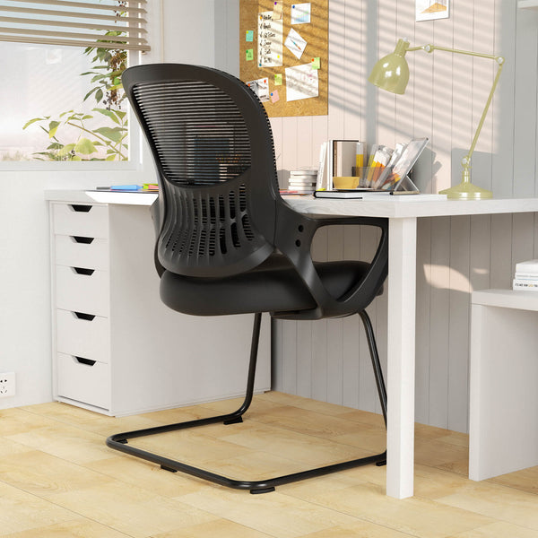 Sweetcrispy Office Chair with Storage Basket for Office