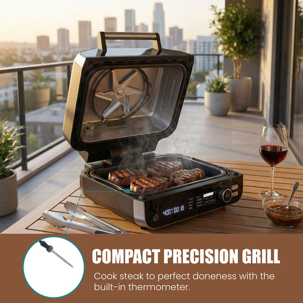 Sweetcrispy 3.7L Steak Maker, Electric Indoor Grill For BBQ Parties & Family Dinners