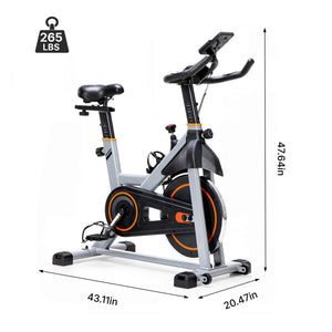 Sweetcrispy Magnetic Resistance-Type Quiet Home Exercise Bike with App Control