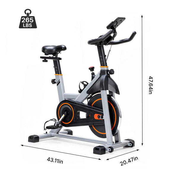 Sweetcrispy Magnetic Resistance-Type Quiet Home Exercise Bike with App Control