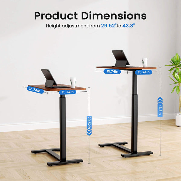 Sweetcrispy Removable Standing Table for Bedroom Office