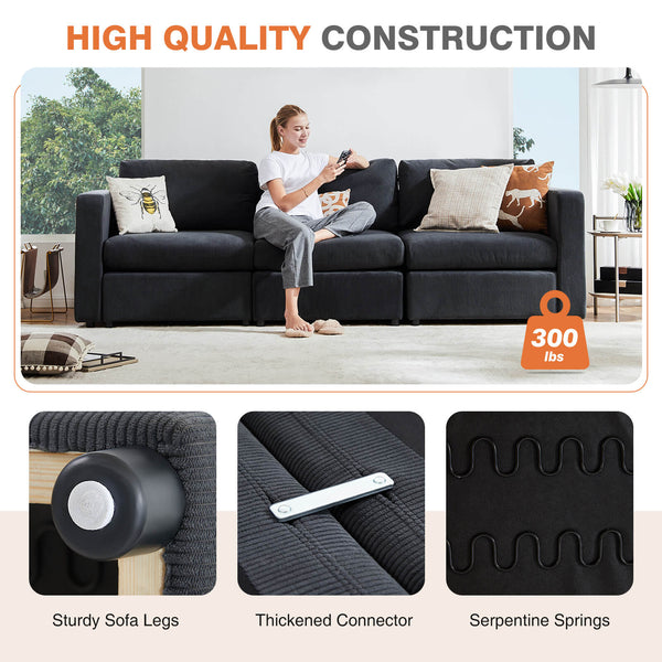Sweetcrispy Convertible Combo Sofa Bed for Living Room