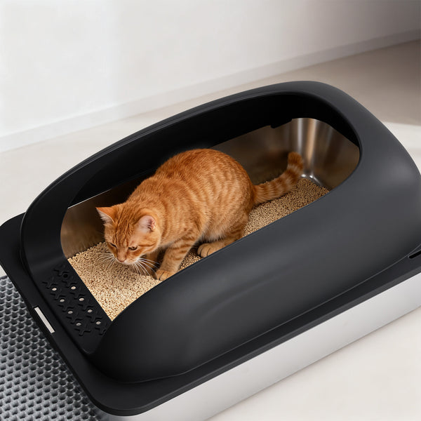 cat litter box stainless steel